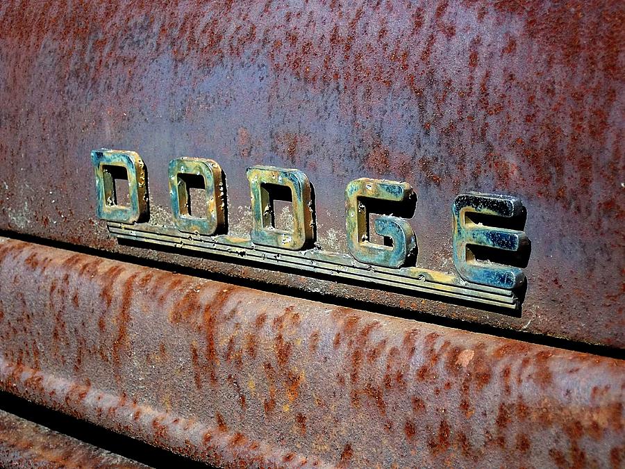 Emblem On Old Dodge Truck Photograph by Dave Langdon