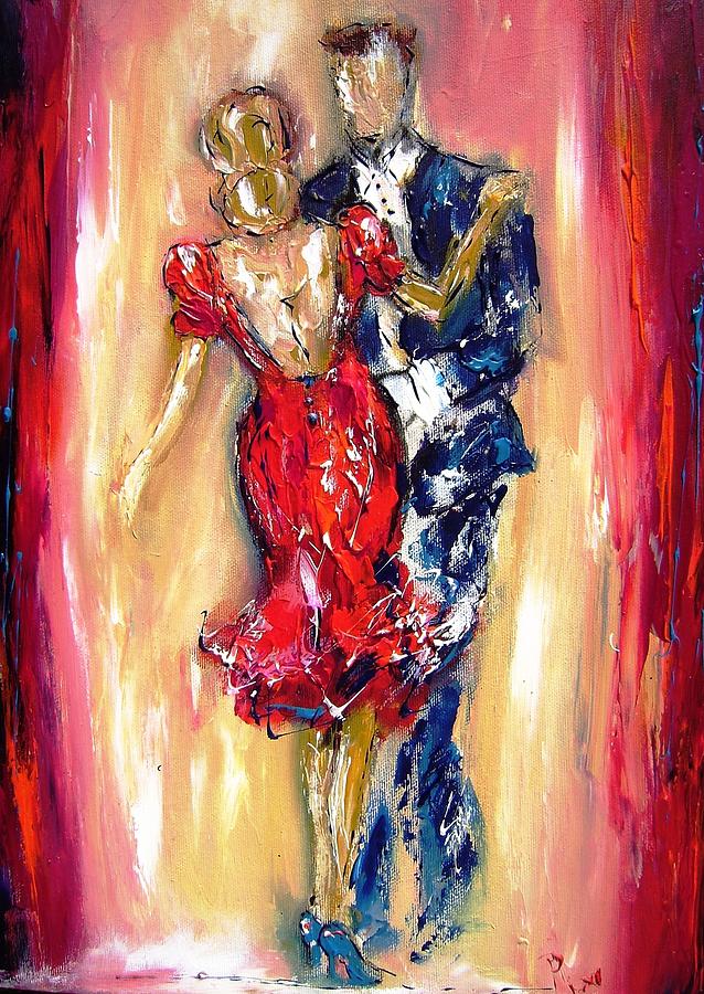 Embrace of the dance Painting by Mary Cahalan Lee - aka PIXI