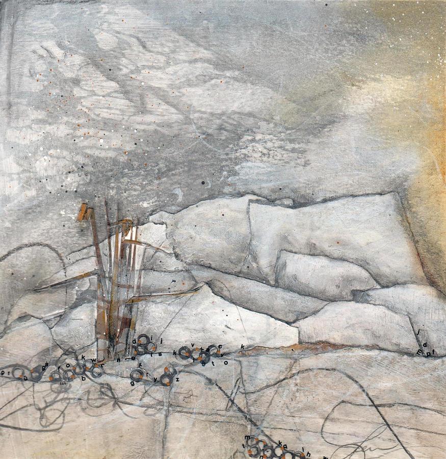 Raw Sienna Mixed Media - Embrace the White by Laura  Lein-Svencner