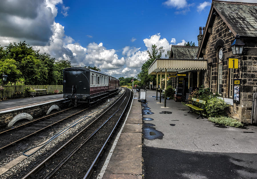 Transportation Photograph - Embsay Railway Station Yorks Dales by Trevor Kersley
