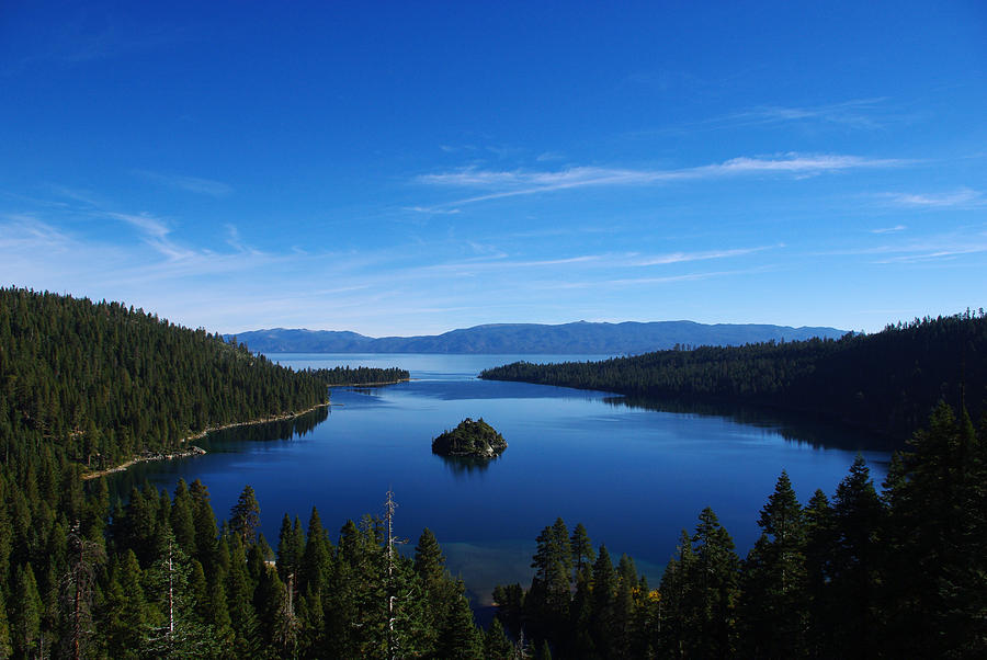 Emerald Bay and Lake Tahoe Photograph by Claudio Del Luongo - Fine Art ...