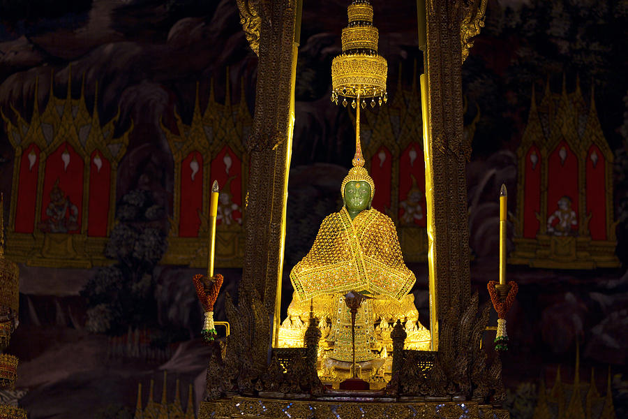 Buddha Photograph - Emerald Buddha  by Alexey Stiop