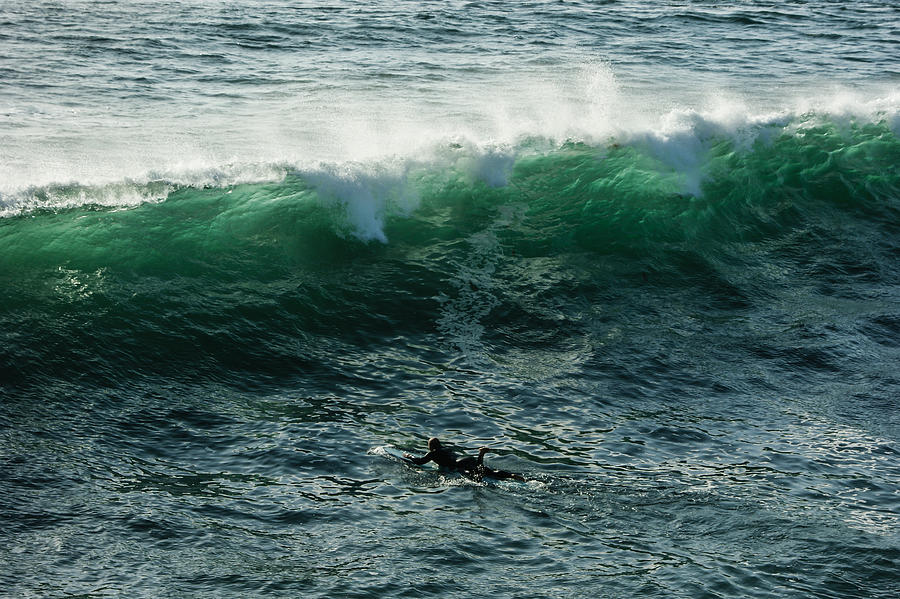 Emerald California Surfing - La Jolla San Diego California  Photograph by Georgia Mizuleva