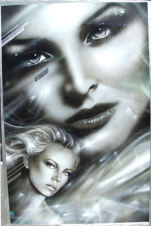 Charlize Theron Painting - Emerald by Christian Chapman Art