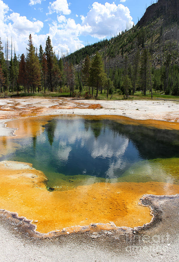 Emerald Pool At Yellowstone National Park Photograph