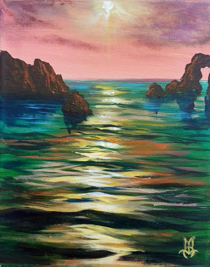 Emerald Seas Painting by Marco Aguilar - Fine Art America