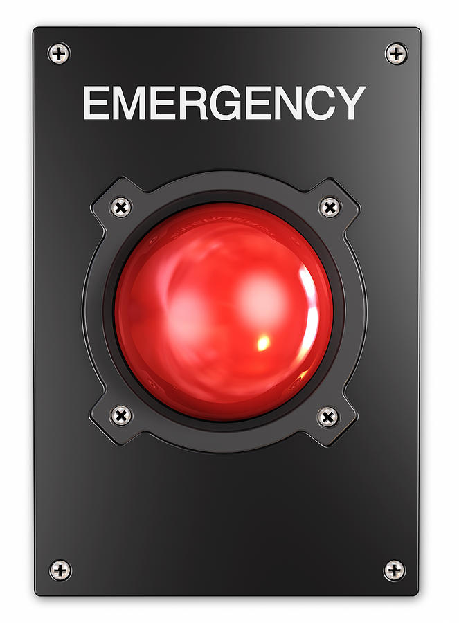 Emergency Button. Photograph by DSGpro