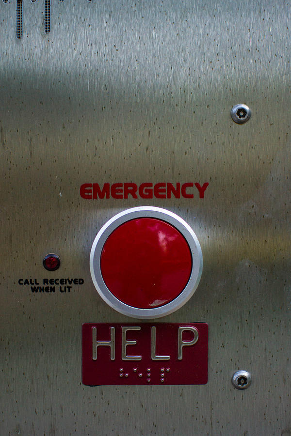 Sign Photograph - Emergency Help by Hillis Creative