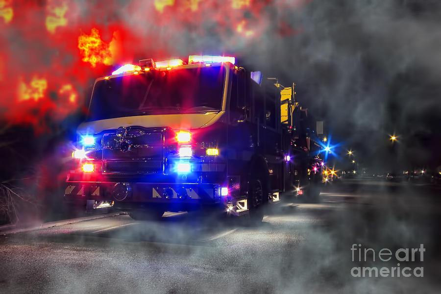 Truck Photograph - Emergency by Olivier Le Queinec