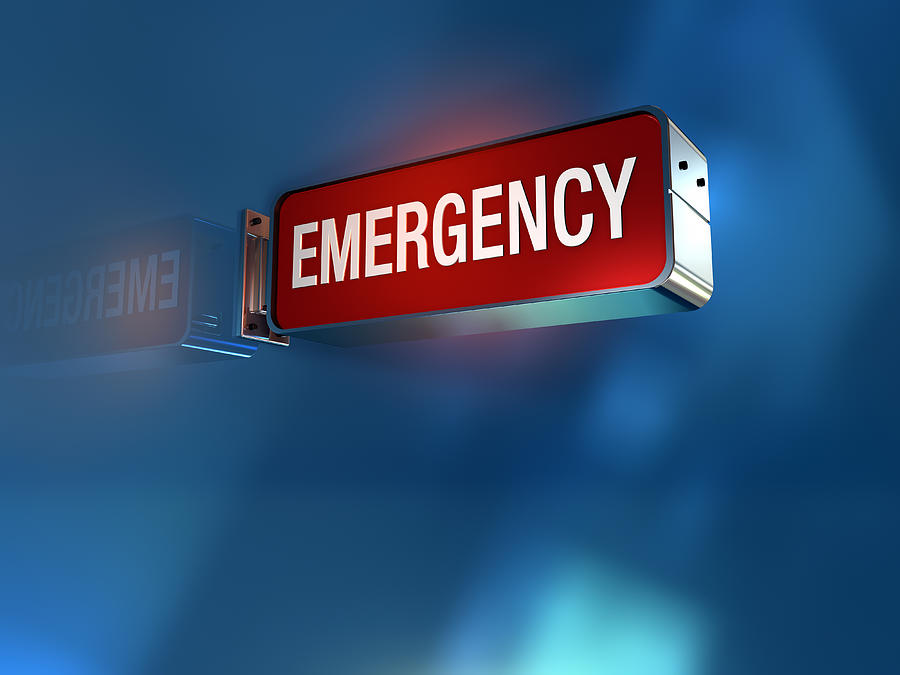 Emergency sign Photograph by DSGpro