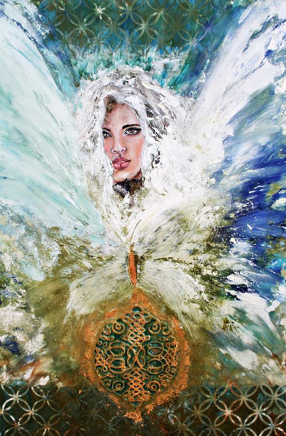 Emerging Angel Of Light Painting by Alma Yamazaki