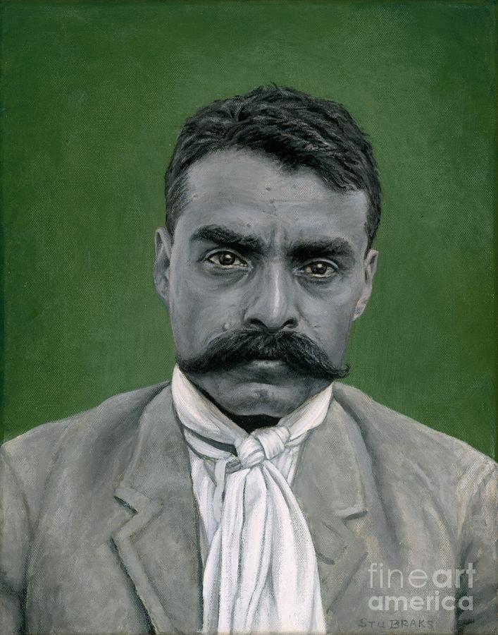 Mexico Painting - Emiliano Zapata by Stu Braks