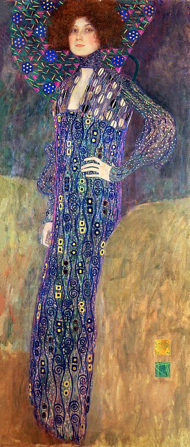 Portrait Painting - Emilie Floege by Gustav Klimt