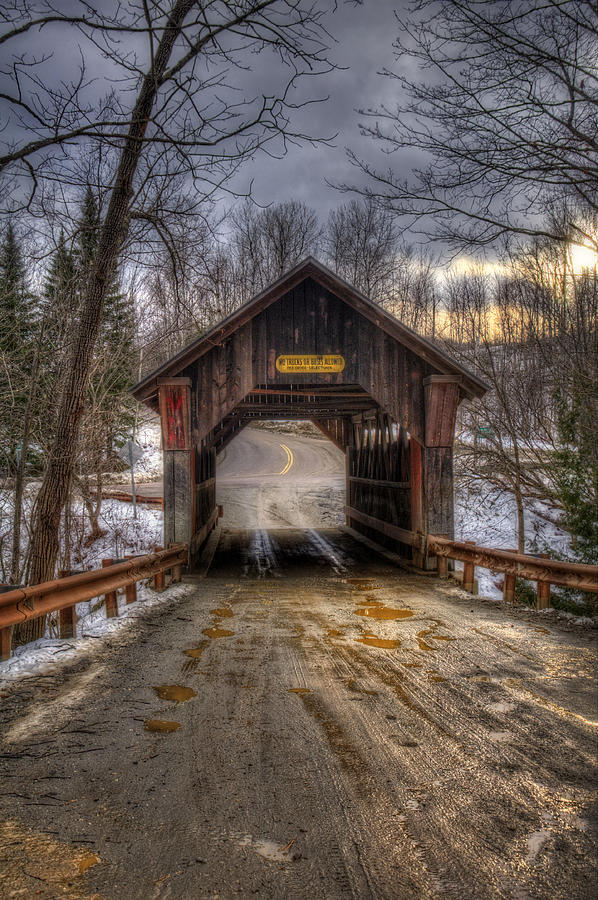 Emilys Bridge - Stowe Vermont Photograph by Joann Vitali