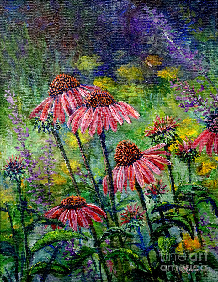 Emilys Flowers Painting by Lou Ann Bagnall