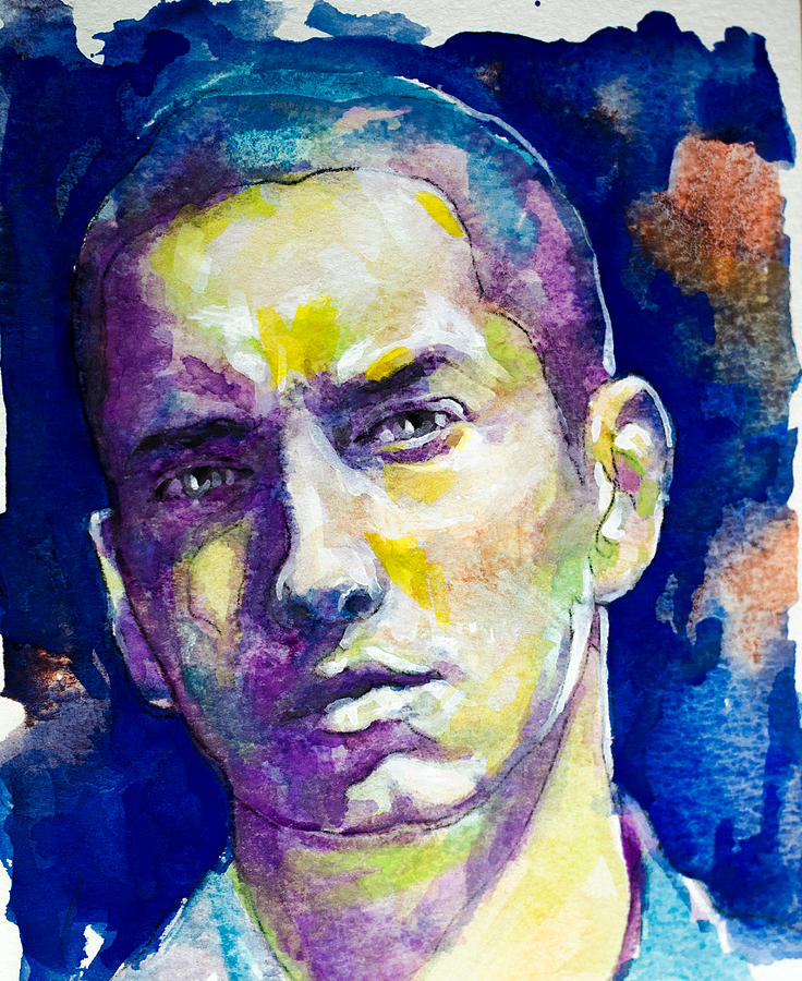 Eminem Painting by Laur Iduc