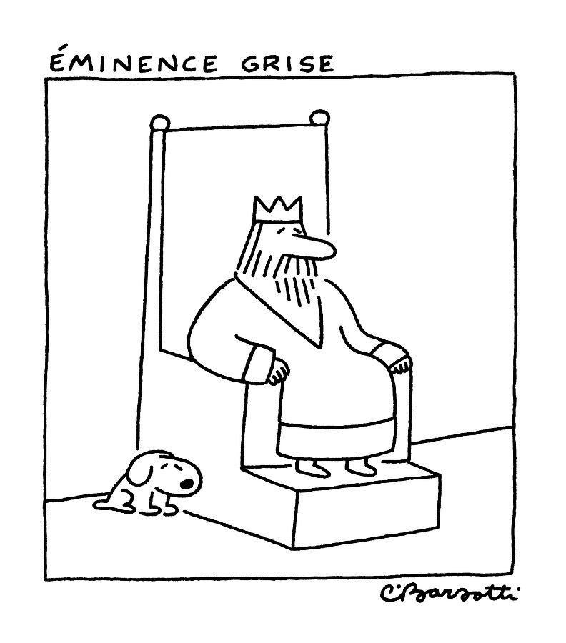 Eminence Grise Drawing by Charles Barsotti