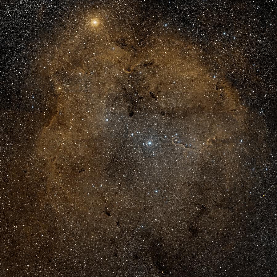 Telescope Photograph - Emission Nebula Ic 1396 by Nasa