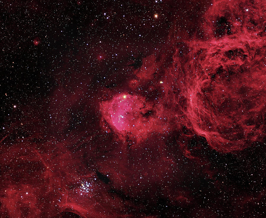 Space Photograph - Emission Nebula (ngc 3324) by Robert Gendler/martin Pugh/science Photo Library