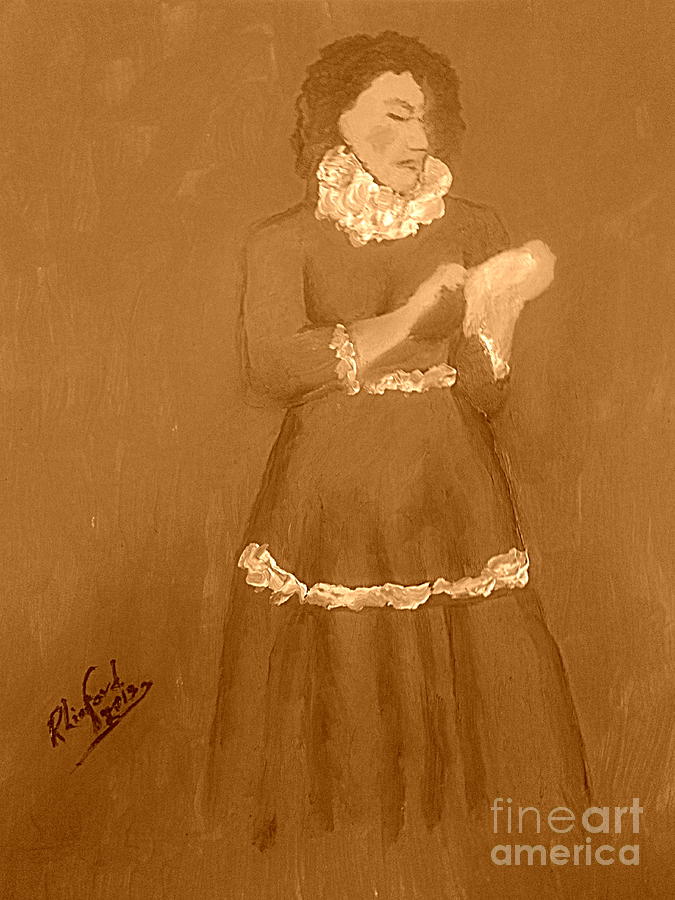 Emma Smith Pioneer Woman 2  Painting by Richard W Linford