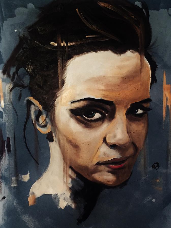 Emma Watson Painting by Matt Burke - Pixels
