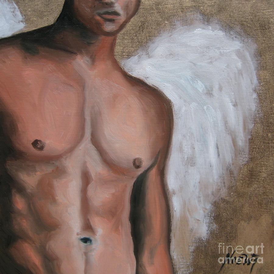 Nude Painting - Emmanuel  by Jindra Noewi