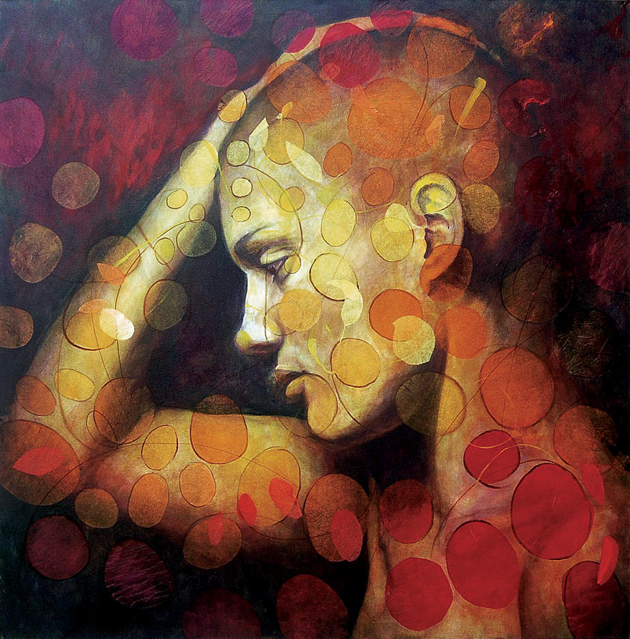 Portrait Painting - Emotions by Karina Llergo