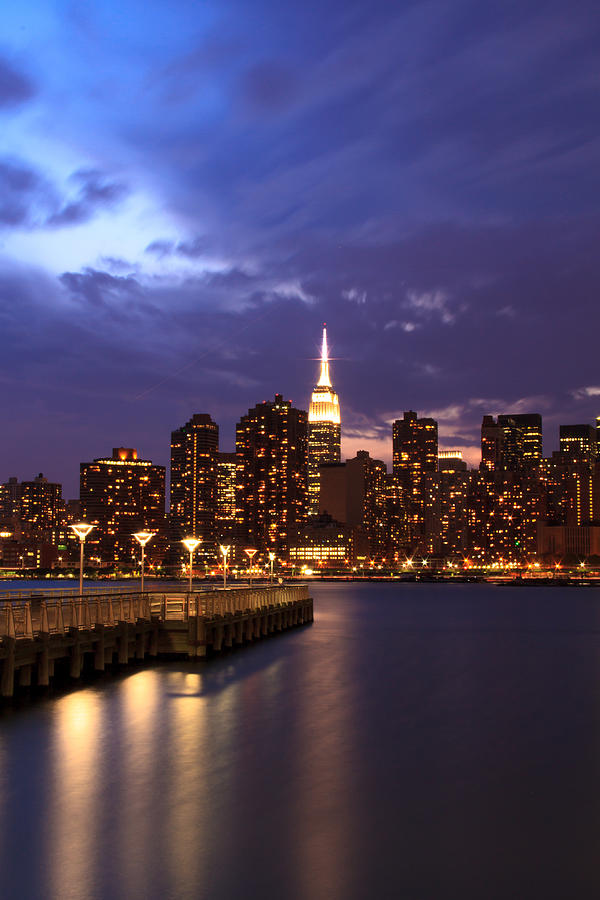 New York City Photograph - Empire state at dusk by Theodore Chukwu