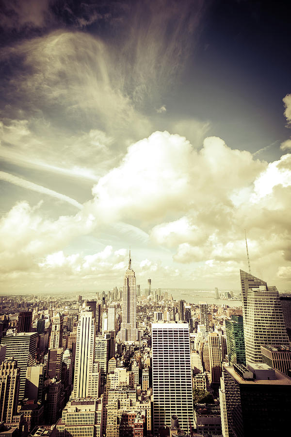 Empire State Building And Manhattan Photograph by Onfokus