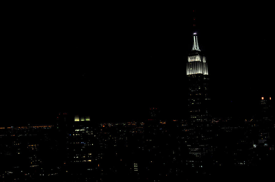Empire State Building at NIght Photograph by Diane Lent
