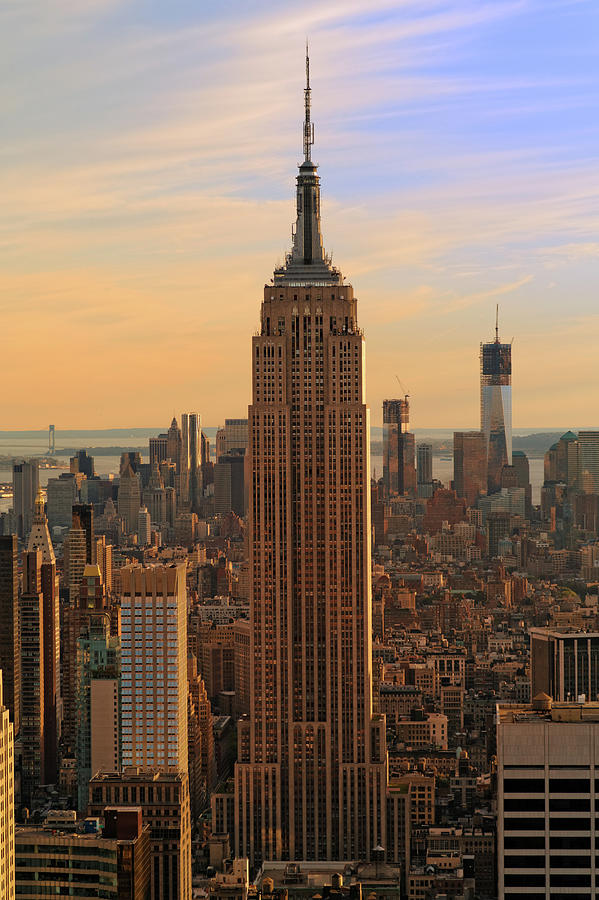 Empire State Building At Sunset Xxxl Photograph by Bezov