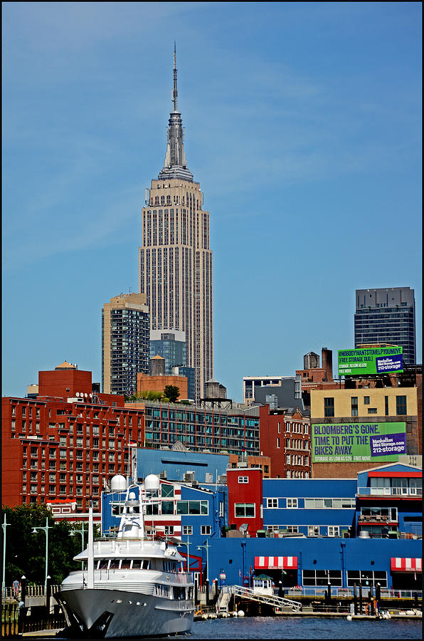 Empire State Building Photograph - Empire State Building from Hudson River by Allan Einhorn
