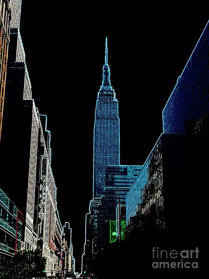 Empire State Building New York Photograph by Joseph J Stevens