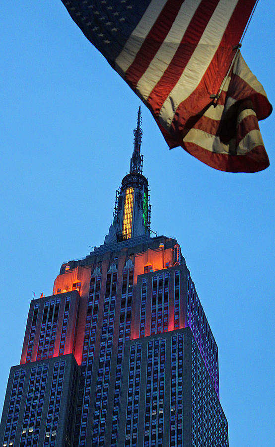 Empire State Building Patriot Photograph