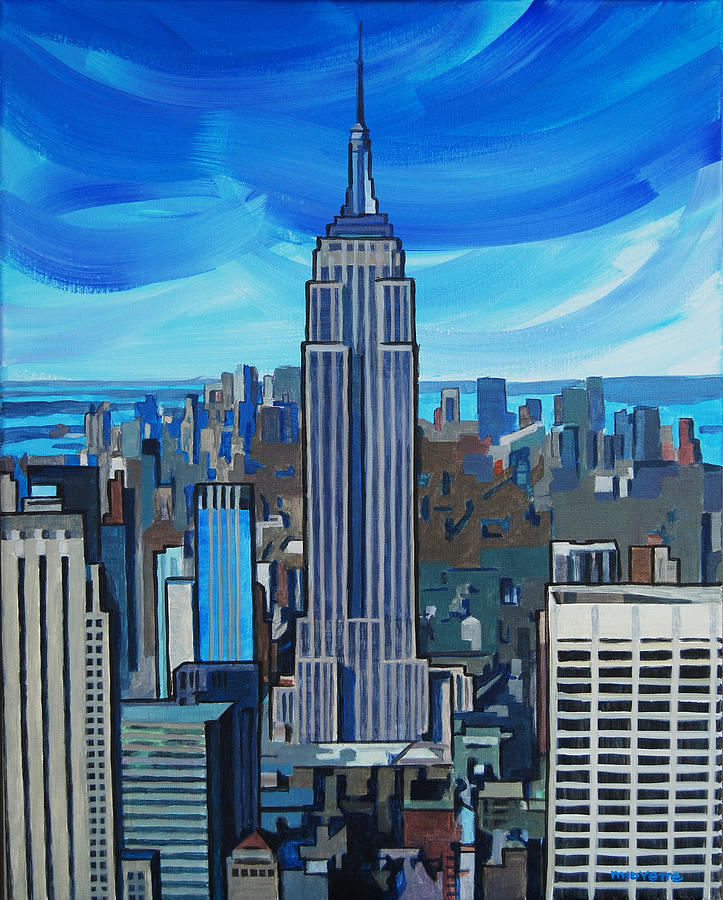 empire state building painting