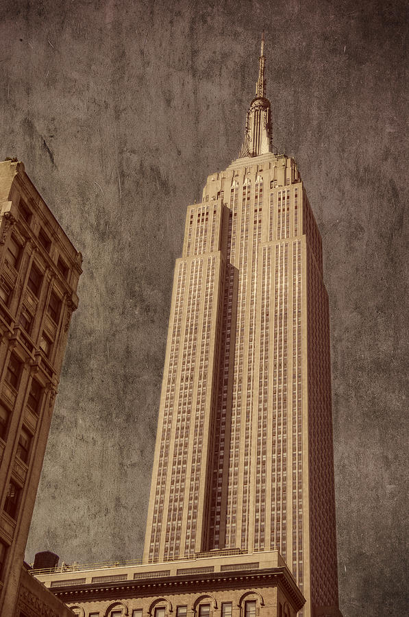 Empire State Building Vintage Photograph by Chris McKenna