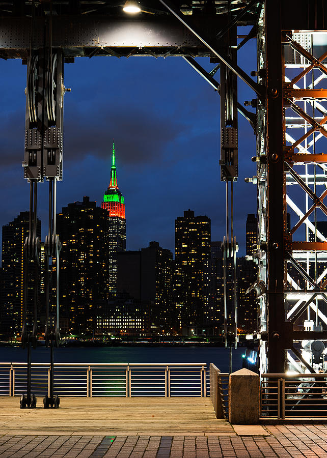 Empire State Dressed for Winter. Photograph by Mathew Renk - Pixels