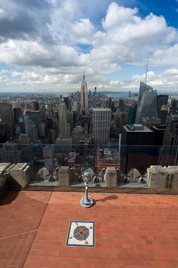 Empire State from GE building Photograph by Gary Eason