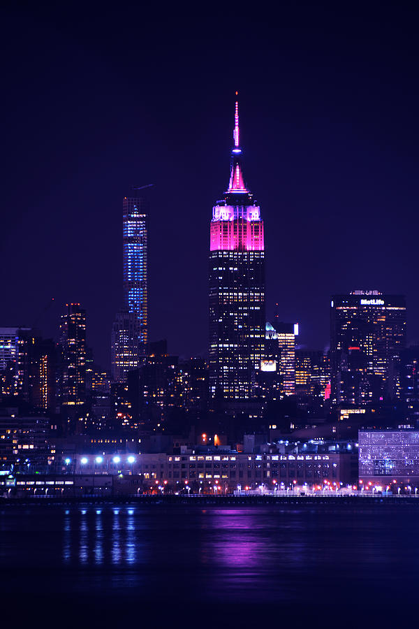 Empire State in Pink and White Photograph by Raymond Salani III