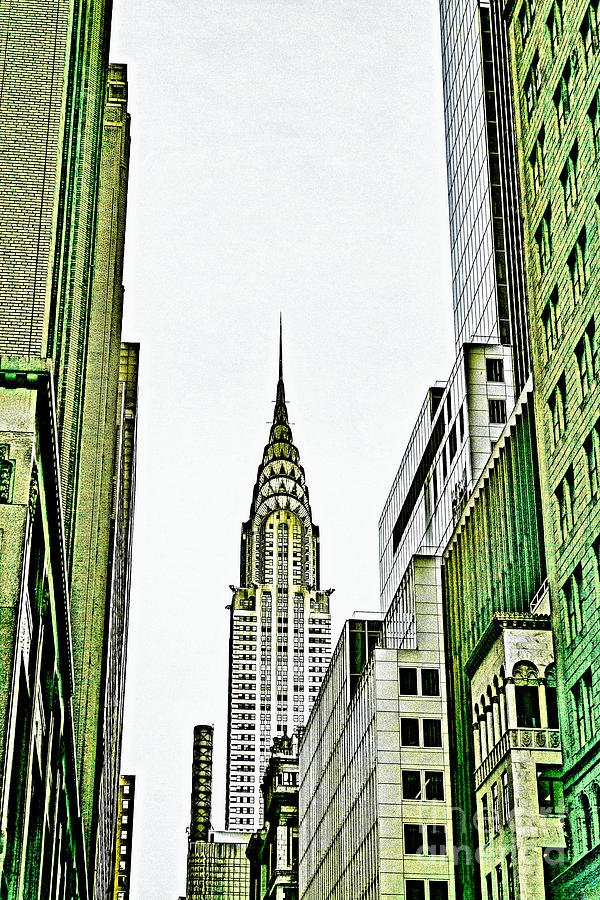 Empire State Manhattan Mixed Media by Celestial Images