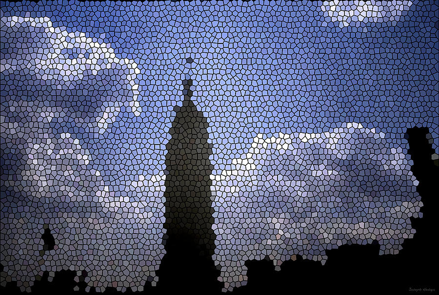 Empire State Building Photograph - Empire State Stained Glass by Joseph Hedaya Empire State Building Photograph - Empire State Stained Glass by Joseph Hedaya