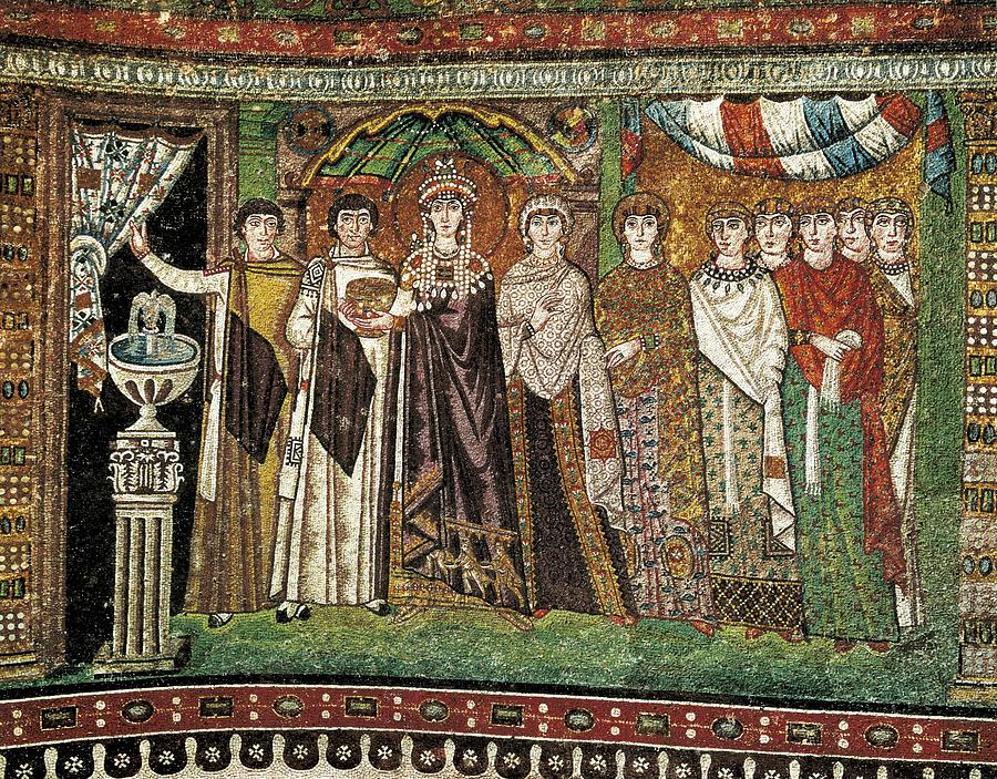 Empress Theodora With Her Court. Ca Photograph by Everett
