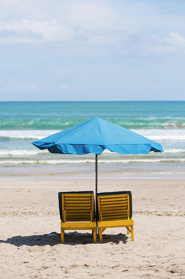 Empty Beach Chairs Photograph by David Freund