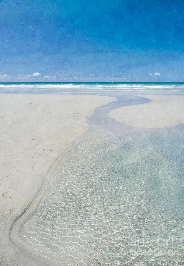 Empty Beach Photograph by David Lichtneker