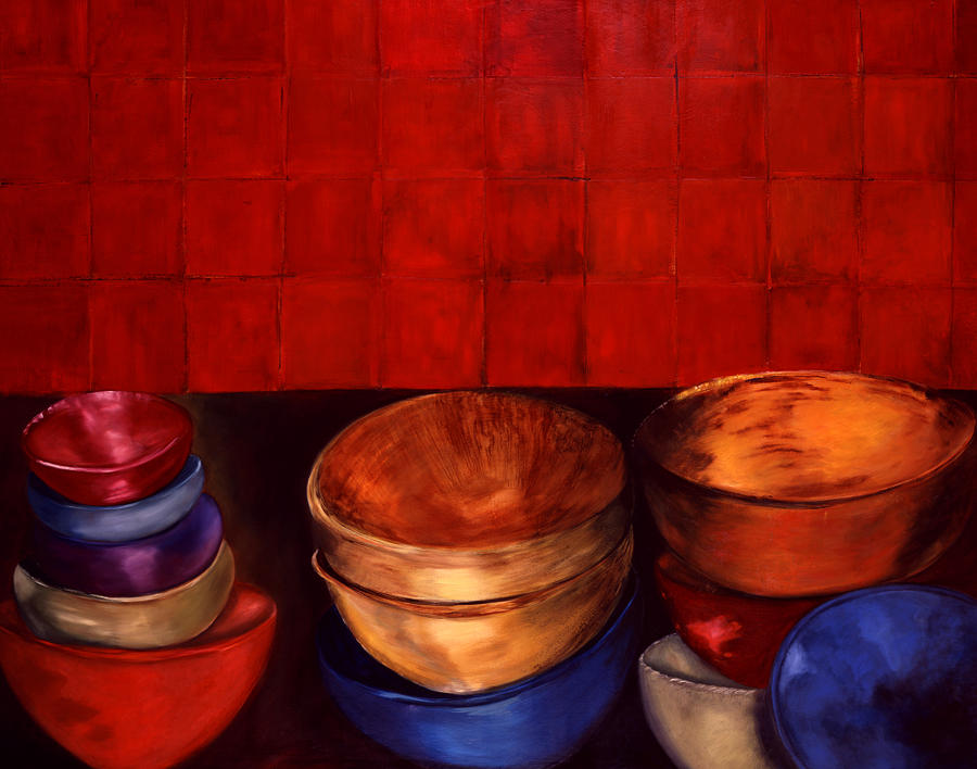 Still Life Painting - Empty Bowls by Susan Kaufman