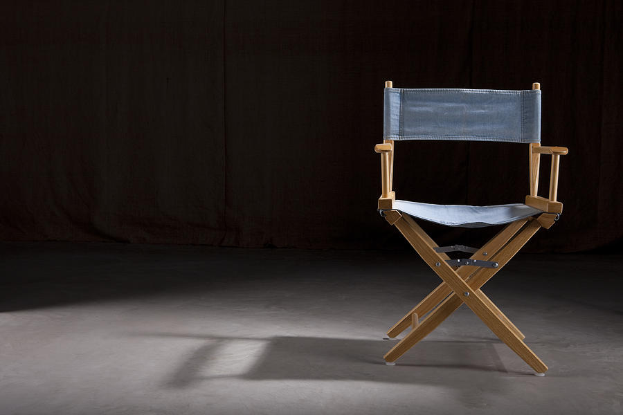 Empty Directors Chair Photograph by Vandervelden