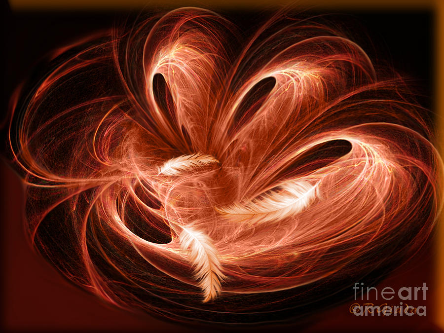 Abstract Digital Art - Empty Nest - abstract fractal art by Giada Rossi by Giada Rossi