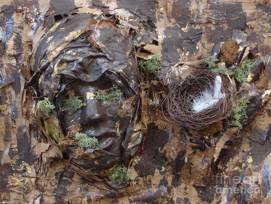 Empty Nest Always Welcome Mixed Media by Shelley Jones