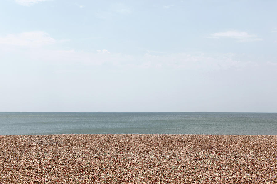 Empty Pebble Beach Photograph by Richard Newstead
