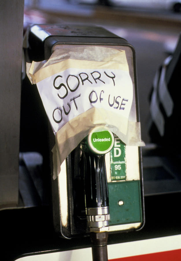 Transportation Photograph - Empty Petrol Pump by Garry Watson/science Photo Library